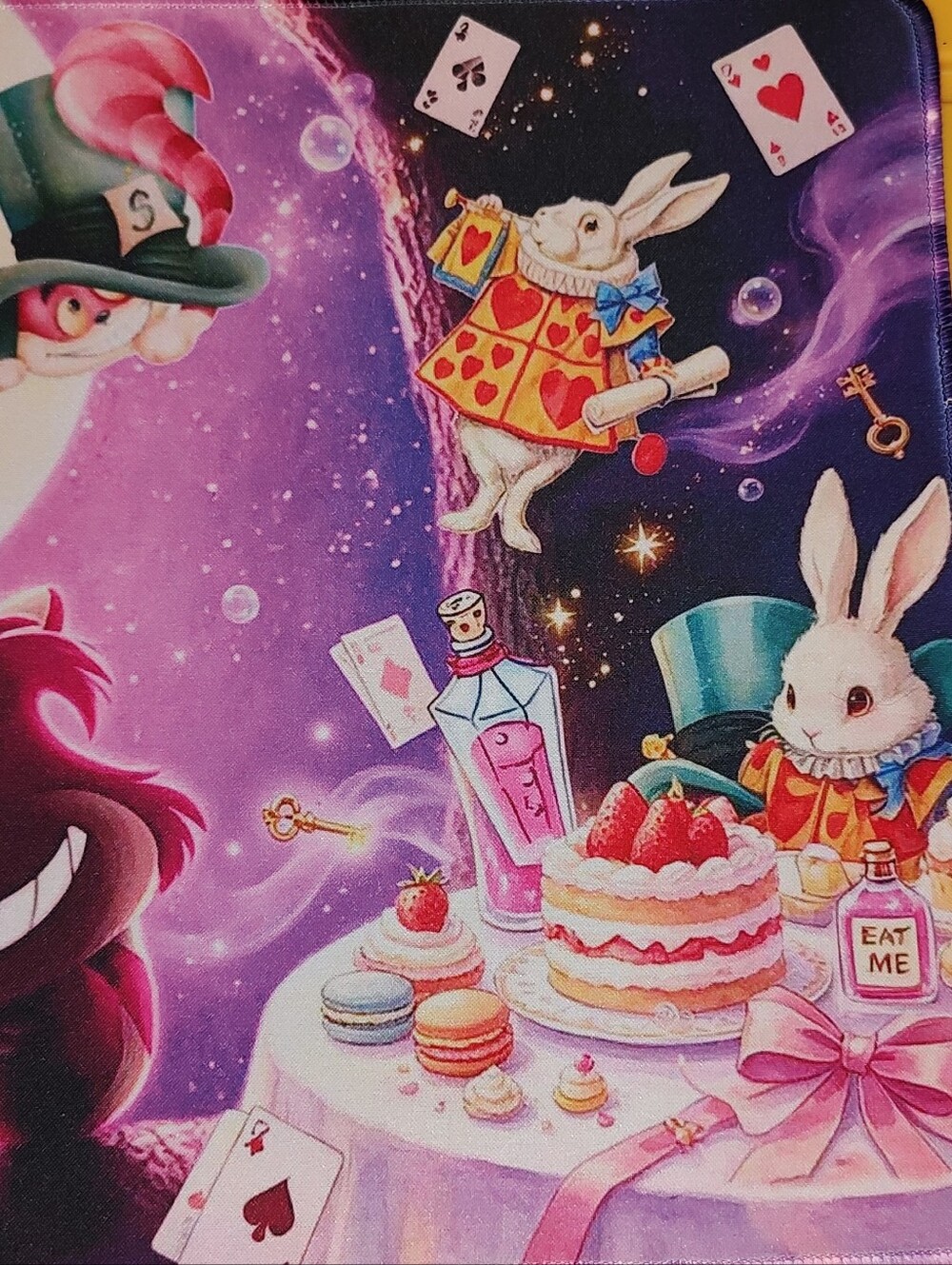 New! Alice In Wonderland Computer Desk Mat. 12"X24x - Picture 4 of 7